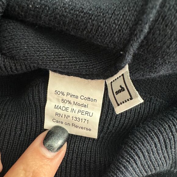 Planet by Lauren G Flowy Navy Blue Sweat Pants Size 1 US 4-8 - Picture 5 of 6